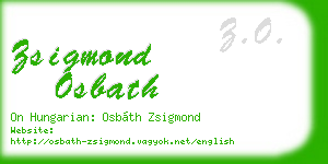 zsigmond osbath business card
