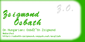 zsigmond osbath business card